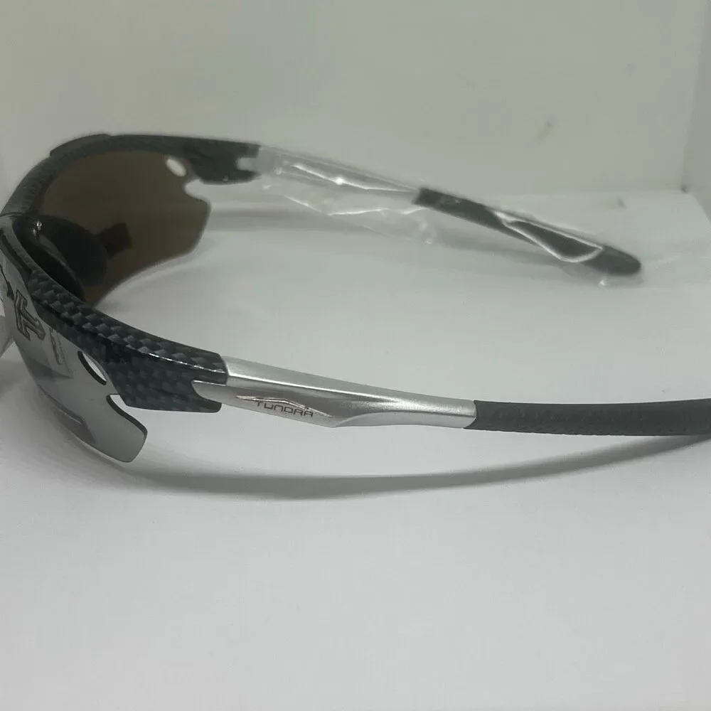 Sport Wrap Semi Rimless Sunglasses Mirrored UV400 Protection Lightweight